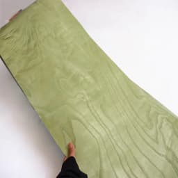 Dyed Matcha Green Wide Width Wood Veneer Decorative Laminate for Furniture Renovation & Interior Design 260x36CM T0.3MM