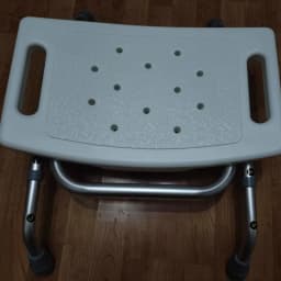 Foldable Shower Chair for Elderly Seniors,Adjustable Height Bath Stool with Backrest, Anti-Fall Safety Seat for Bathroom Shower