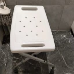 Foldable Shower Chair for Elderly Seniors,Adjustable Height Bath Stool with Backrest, Anti-Fall Safety Seat for Bathroom Shower