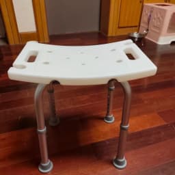 Foldable Shower Chair for Elderly Seniors,Adjustable Height Bath Stool with Backrest, Anti-Fall Safety Seat for Bathroom Shower