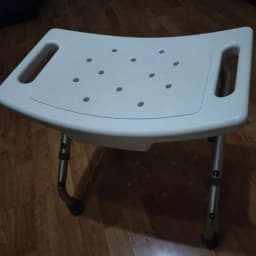 Foldable Shower Chair for Elderly Seniors,Adjustable Height Bath Stool with Backrest, Anti-Fall Safety Seat for Bathroom Shower