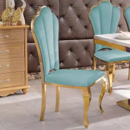 Creative Leather Dining Chairs Gold Legs Metal Apartment Fashion Living Room Chairs Waiting Relax Silla Plegable Household Items