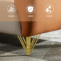 4 PCS Metal Furniture Legs, 15cm Height, Golden, Thickened Sofa Legs, TV Cabinet Legs, Coffee Table Replacement Legs