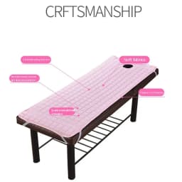 Mattress for Massage Table Bed with Hole Beauty Salon Pad Non-Slip Pink Cotton Padded Cushion 185X70cm Shop Decorations