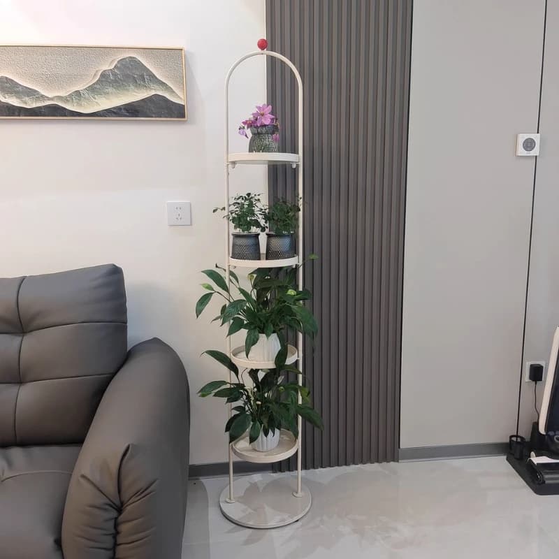 Modern Floor Plant Stand Multi-Tier Flower Shelf for Living Room Stylish Display Rack for Succulents Potted Plants & Home Decor
