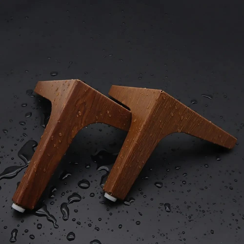 Metal Furniture Legs Replacement Triangle Nightstand Storage Box Leg Anti Scratch Wear-resistant Cupboard Sofa Chair Feet