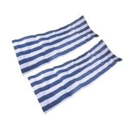 Folding Wood Deck Chair Cloth Blue White Stripes Fabric Beach Chair Seaside Sun Lounger Outdoor Garden Recliner Chair Covers