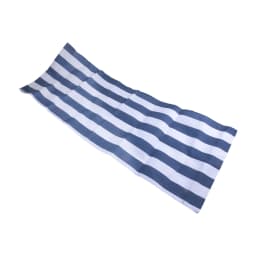 Folding Wood Deck Chair Cloth Blue White Stripes Fabric Beach Chair Seaside Sun Lounger Outdoor Garden Recliner Chair Covers
