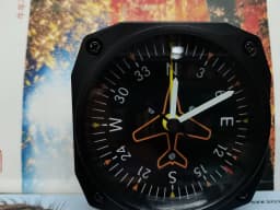 Aircraft Simulation Instrument Airspeed Meter Altimeter Clock Attitude Meter Heading Meter Alarm Clock