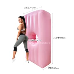 BBL Inflatable Mattress Postpartum Repair of Hip Hemorrhoids Pink Donut Open Air Bed