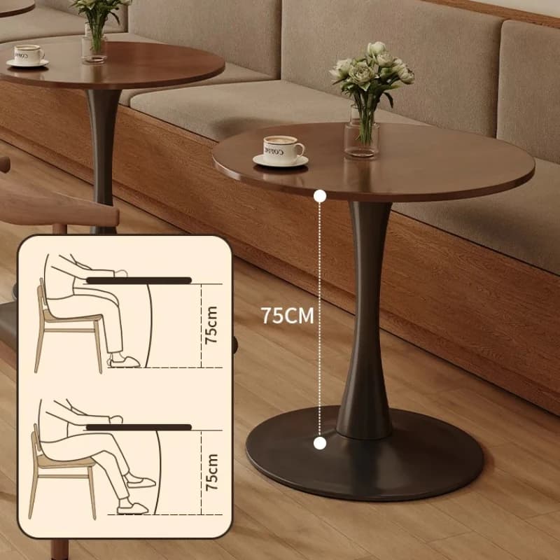 70cm Round Dining Table for Home Living Room Simple Coffee Table Small Tulip Muebles