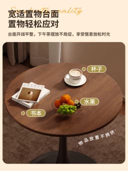 70cm Round Dining Table for Home Living Room Simple Coffee Table Small Tulip Muebles