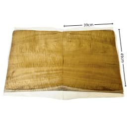 Figured/Burl Veneer of Golden Phoebe, Wooden Veneer Craft for Restoration of Furniture, Tabletops and Stereo Speakers DIY Uses