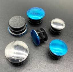 Round Stainless Steel Pipe Caps 20mm 22mm 25mm Protection Gasket Dust Seal End Cover Caps For Pipe Bolt Furniture