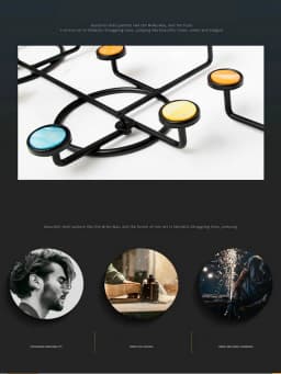 HQ IA01 Geometric Iron Art Wall Decoration Coat Key Hanger Hook Black Steel Golden Tips for Bar Cafe Home Living Room