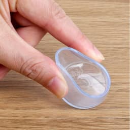 4pcs Silicone Chair Leg Socks Transparent Square Table Floor Feet Cover Protector Pads Furniture Pipe Hole Plugs Home Decor