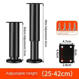 Stainless Steel Furniture legs New Adjustable Hardware Sofa Leveling Foot Durable Raise Height Table Feet Household