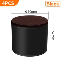 Bed Furniture Square Risers Solid Steel Bed Furniture Post Lifts Protect Floors Anti Scratch Wood and Carpet Surface Heavy Duty