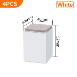 Bed Furniture Square Risers Solid Steel Bed Furniture Post Lifts Protect Floors Anti Scratch Wood and Carpet Surface Heavy Duty