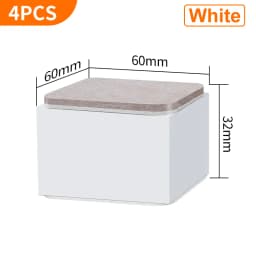 Bed Furniture Square Risers Solid Steel Bed Furniture Post Lifts Protect Floors Anti Scratch Wood and Carpet Surface Heavy Duty