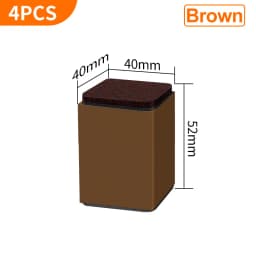 Bed Furniture Square Risers Solid Steel Bed Furniture Post Lifts Protect Floors Anti Scratch Wood and Carpet Surface Heavy Duty