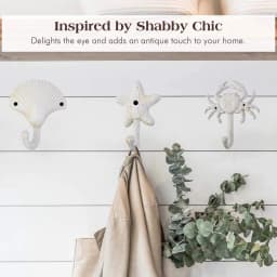 Starfish Cast Iron Decorative Wall Hooks Coats Aprons Hats Towels Hooks Beach Ocean Theme Chic Metal Hooks