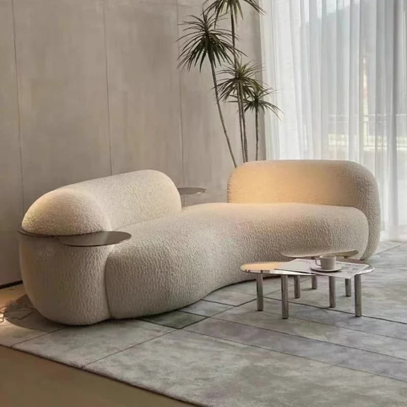 Nordic Curved Couches Simple Comfortable Designer Lazy Living Room Sofa Modern Floor Lounge Sofas Para El Hogar Home Furniture