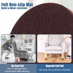 4PCS Furniture Heightening Foot Pad Packs Carbon Steel Wear Resistant Anti Skid Table Mat Floor Coffee Table Sofa Bed Leg