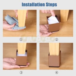 4PCS Furniture Heightening Foot Pad Packs Carbon Steel Wear Resistant Anti Skid Table Mat Floor Coffee Table Sofa Bed Leg