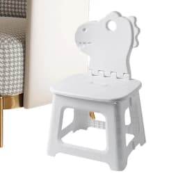 Folding Step Stool Cute Animal Kids Folding Chairs With Back Support Thickened Seat Furniture Home Shoe Changing Chair For Home