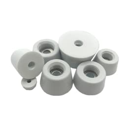8Pcs White Rubber Feet Non-slip Furniture Feet Chair Floor Protector Table Leg Cover Cabinet Bottom Pads Furniture Legs