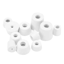 8Pcs White Rubber Feet Non-slip Furniture Feet Chair Floor Protector Table Leg Cover Cabinet Bottom Pads Furniture Legs
