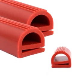 1/2/5Meter High Temperature Resistance Red White E Shape Highly Elastic Silicone Strip Suitable For Ovens Steaming Machine