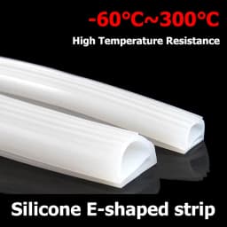 1/2/5Meter High Temperature Resistance Red White E Shape Highly Elastic Silicone Strip Suitable For Ovens Steaming Machine