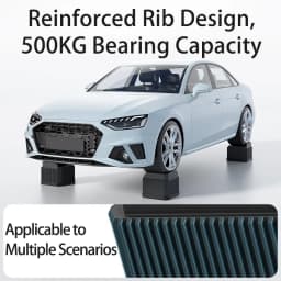 Adjustable-Height Round Furniture Risers: For Sofa & Coffee Table Leg Protection, High Load-Bearing, Triple Anti-Slip