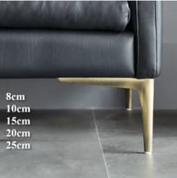 4pcs Metal Sofa Legs - 12/15/18/25cm Height for TV Cabinet/Bed/Coffee Table/Desk/Stool/Chair (Multi-Purpose Use)