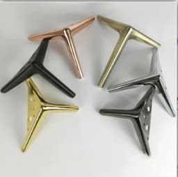 4pcs Metal Sofa Legs - 12/15/18/25cm Height for TV Cabinet/Bed/Coffee Table/Desk/Stool/Chair (Multi-Purpose Use)