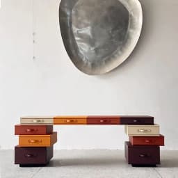 Creative modern solid wood computer desk with simple design Italian family study table with office leather bag