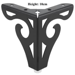 4pcs Gold/Black/Silver Iron Sofa Leg Hollow Cabinet Foot European Furniture Holder Side Tea Table Legs