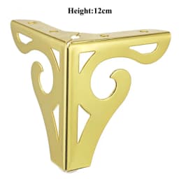 4pcs Gold/Black/Silver Iron Sofa Leg Hollow Cabinet Foot European Furniture Holder Side Tea Table Legs