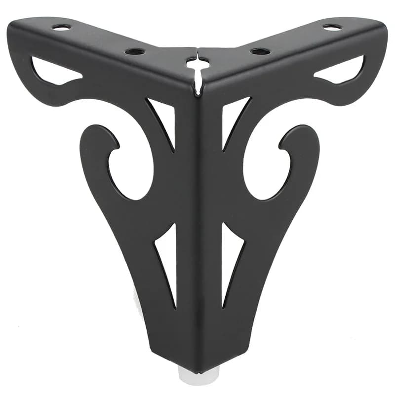 4pcs Gold/Black/Silver Iron Sofa Leg Hollow Cabinet Foot European Furniture Holder Side Tea Table Legs