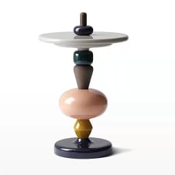 ‌Scandinavian Side Table, Colorful Accent Living Desk, Creative Bedside Cabinet, Candy-Inspired End Table