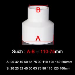 1-10pcs 20/25/32/40~315mm White PVC Straight Reducing Connector Water Pipe Fitting Garden Irrigation Water Tube Aquarium Adapter