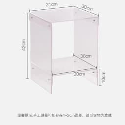 Acrylic transparent edge table creative design Nordic simple sofa coffee table bedside table Internet celebrity