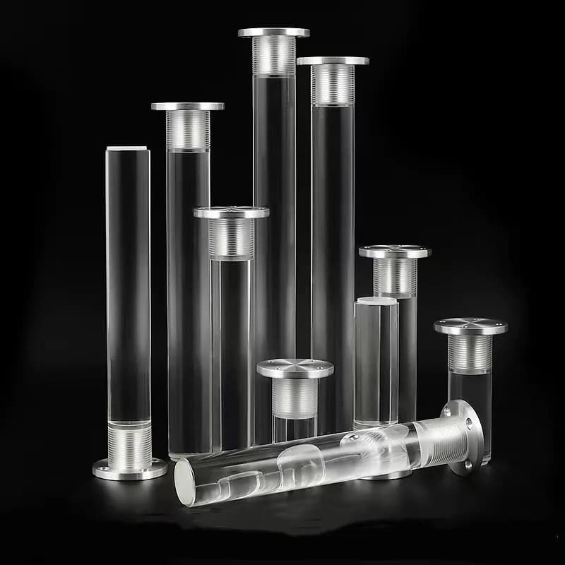 Acrylic TV Cabinet Foot Sofa Foot Bathroom Cabinet Foot Coffee Table Luxury Furniture Foot Support Legs Adjustable Cabinet Feet