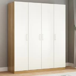 Factory Direct Supply Cheap Simple Modern Two Three Four Doors Wooden Clothes Wardrobe Closet for Bedroom Furniture