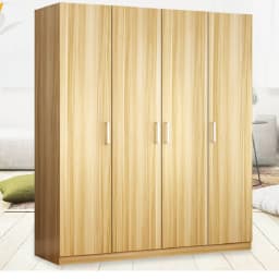 Factory Direct Supply Cheap Simple Modern Two Three Four Doors Wooden Clothes Wardrobe Closet for Bedroom Furniture