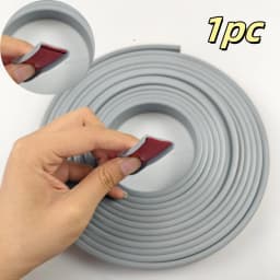 1pc 5m/196.85in Self Adhesive PVC Edge Banding Strip Sealing Tape U-Shaped Strip for Furniture Cabinet Desk Edge Guard Protector
