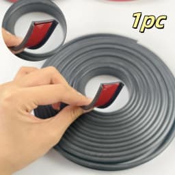 1pc 5m/196.85in Self Adhesive PVC Edge Banding Strip Sealing Tape U-Shaped Strip for Furniture Cabinet Desk Edge Guard Protector