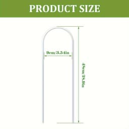 U-Shaped Acrylic Plant Climbing Stakes-for Indoor/Outdoor Vines,Flowers&Garden Plants- Lightweight Stakes for Healthy Growth